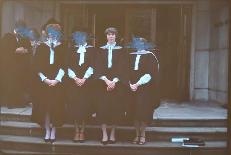 a graduation picture with all bar one face scribbled out. Stop reading these.